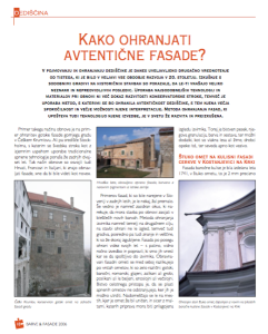 Kako ohranjati avtentične fasade?