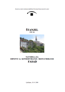 Navodila za obnovo in konserviranje / restavriranje fasad: Štanjel, EŠD 760
